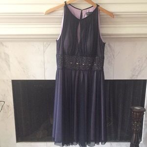 Navy halter dress